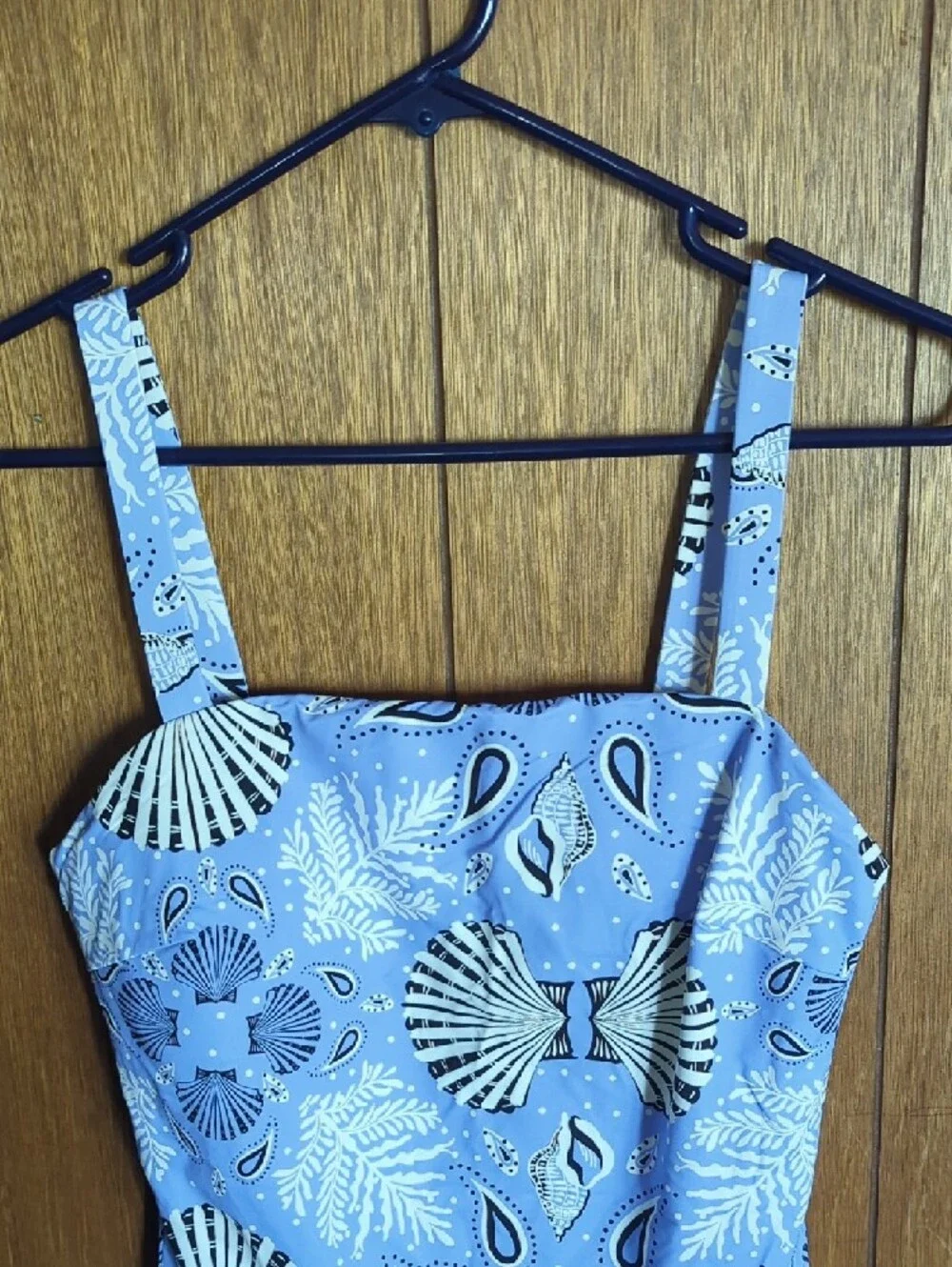 Blue Floral One-Piece Swimsuit